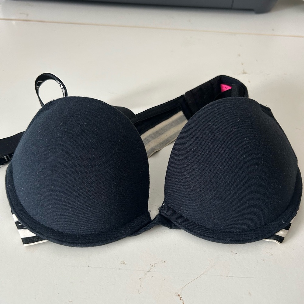 La SENZA Black and White Striped Bra
